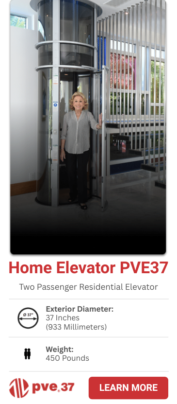 PVE37 Two-Passenger Home Elevator Canada